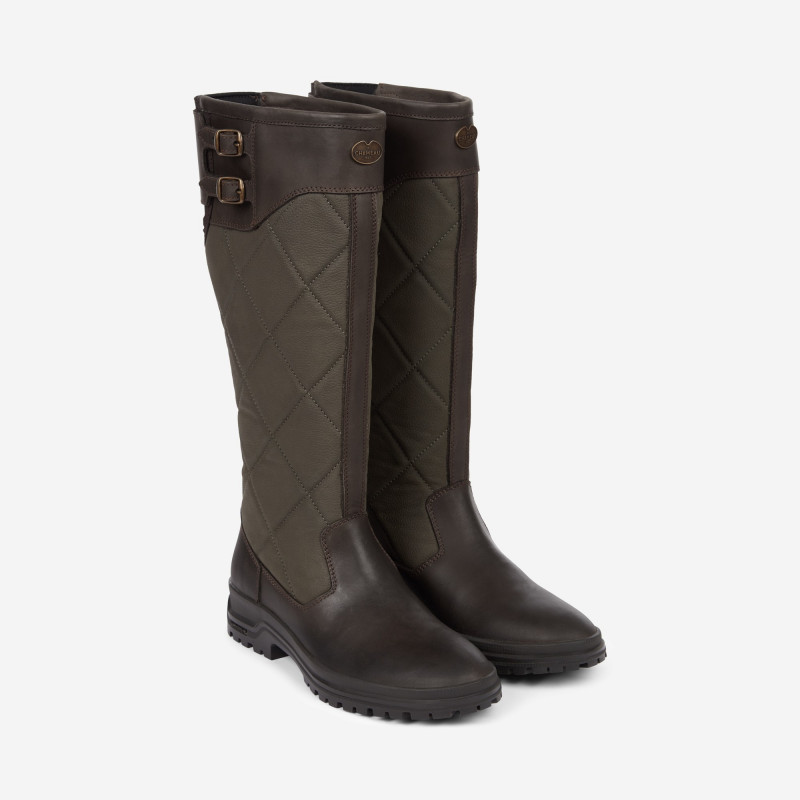 Bottes Jameson En Cuir Matelass Femme Le Chameau