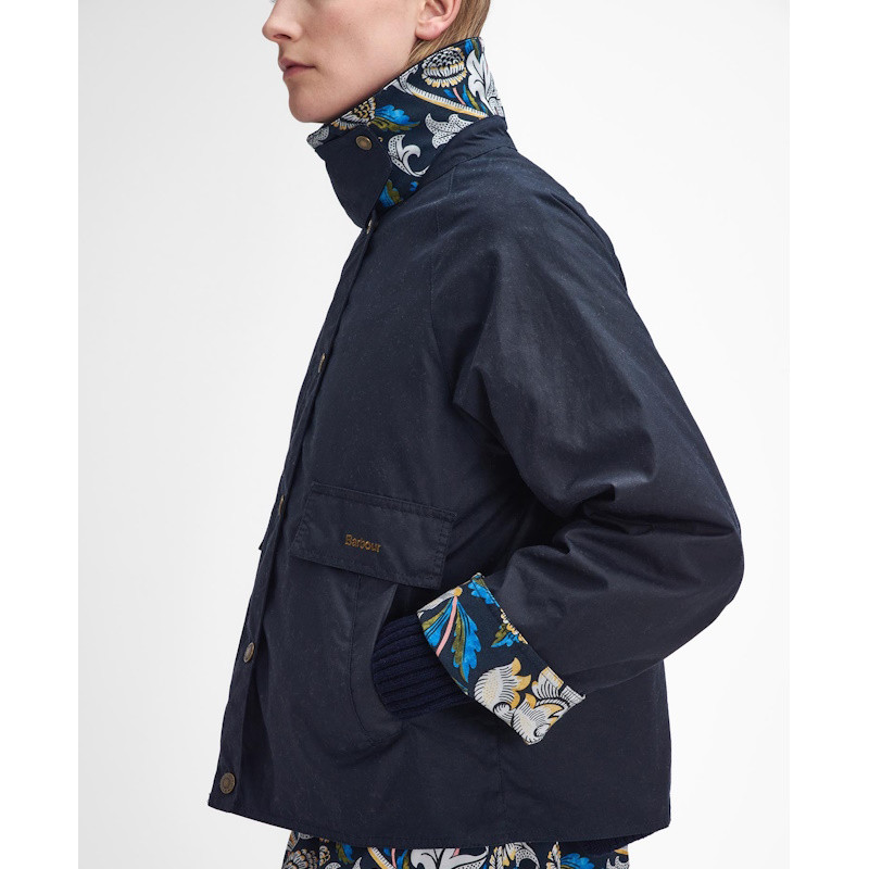 Veste huilée Rendall femme Barbour x William Morris