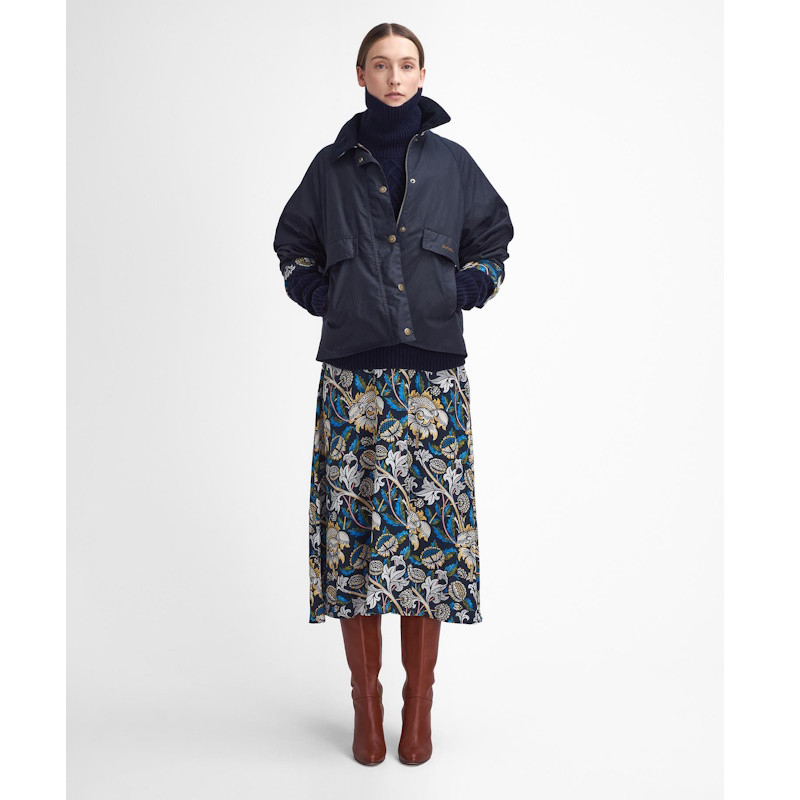 Veste huilée Rendall femme Barbour x William Morris