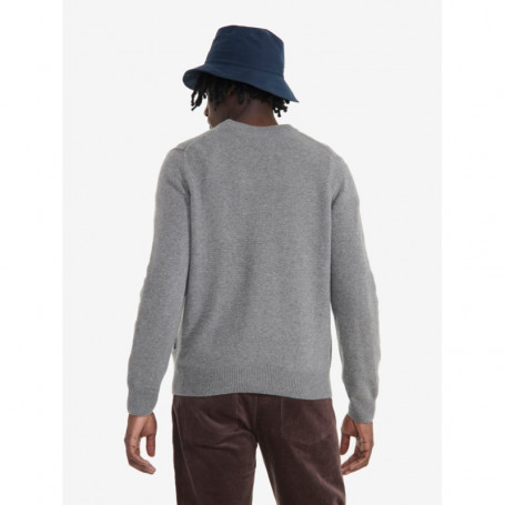 Pull Col V Aigle En Coton - Taille XL, Gris, Occasion Très Bon état