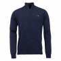 Pull Col Zip Norfolk Merino Laksen