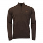 Pull Col Zip Norfolk Merino Laksen