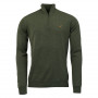 Pull Col Zip Norfolk Merino Laksen