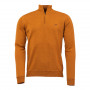 Pull Col Zip Norfolk Merino Laksen