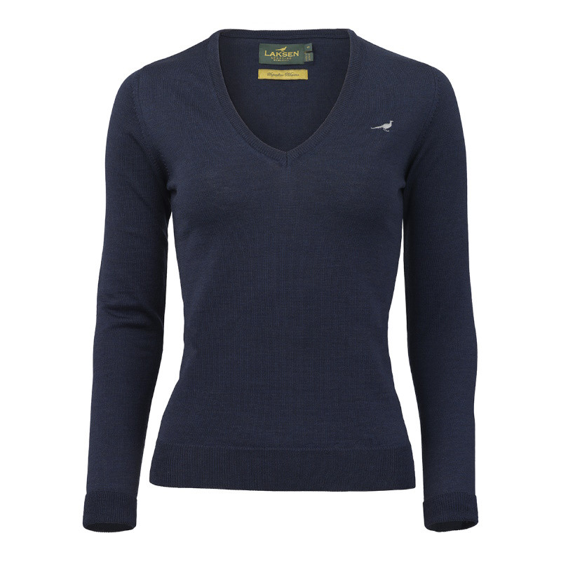 Pull Col V Merino Camilla Femme Laksen