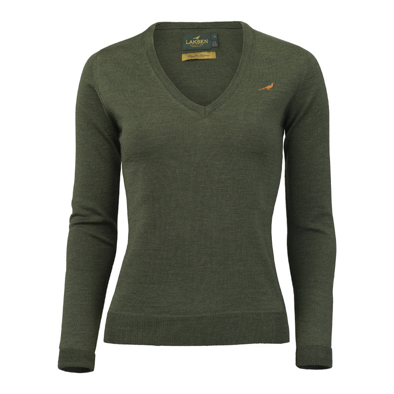 Pull Col V Merino Camilla Femme Laksen