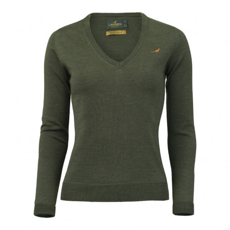 Pull Col V Merino Camilla Femme Laksen