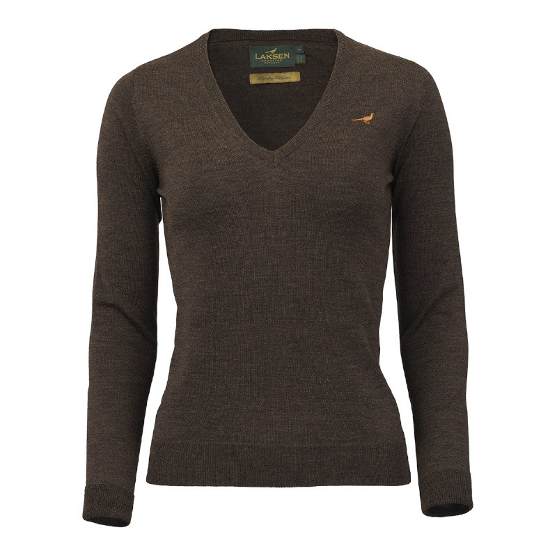 Pull Col V Merino Camilla Femme Laksen