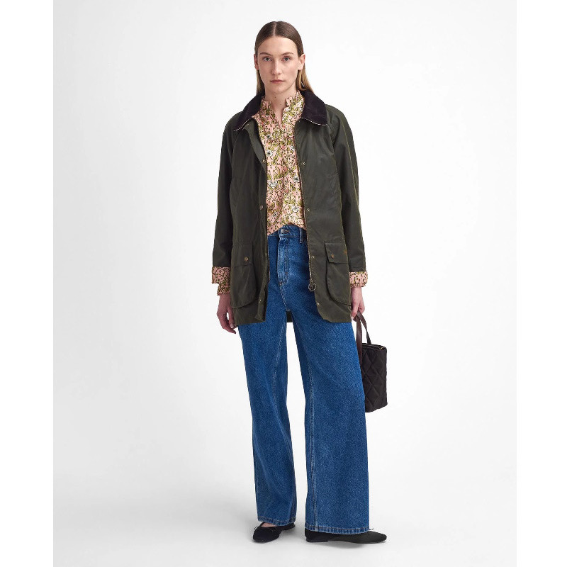 Veste huilée Shelton femme Barbour x William Morris
