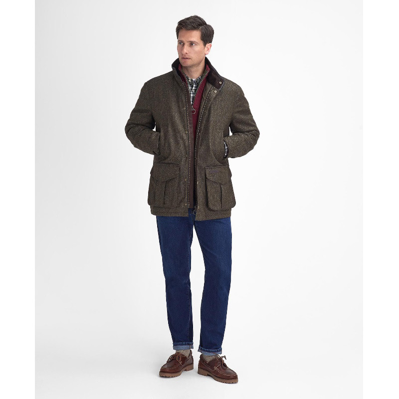 Manteau en tweed Hereford Barbour