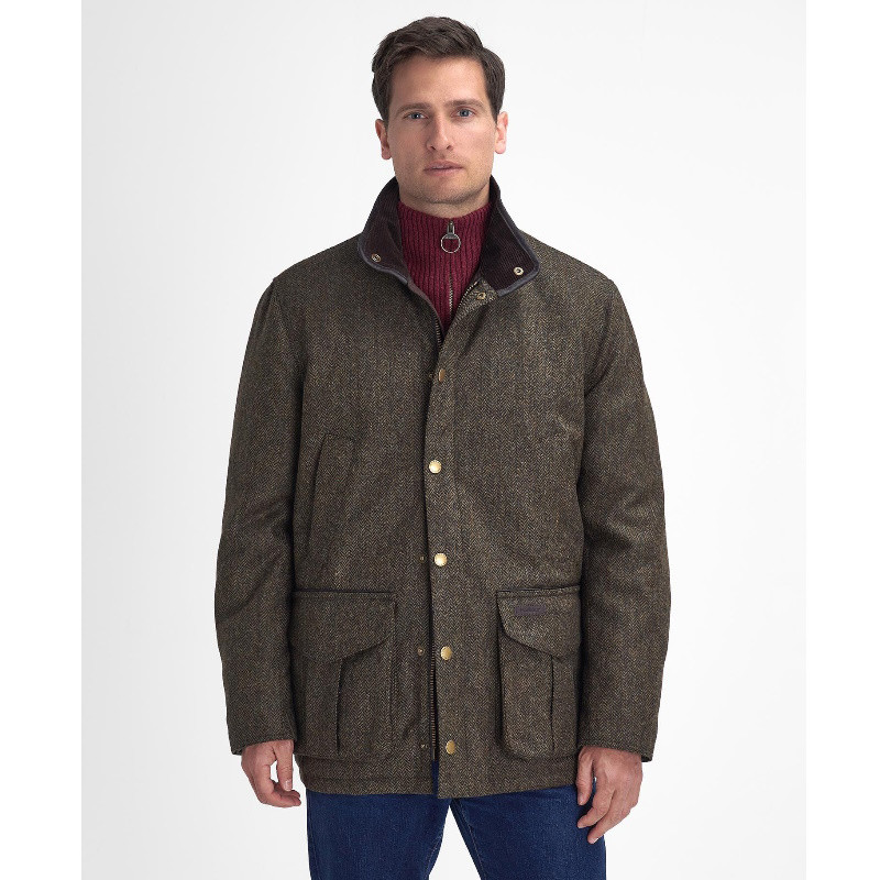 Manteau en tweed Hereford Barbour