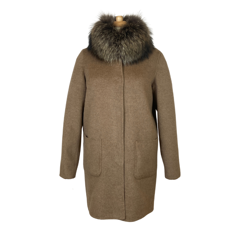 Manteau réversible femme Bella avec fourrure Maximilian