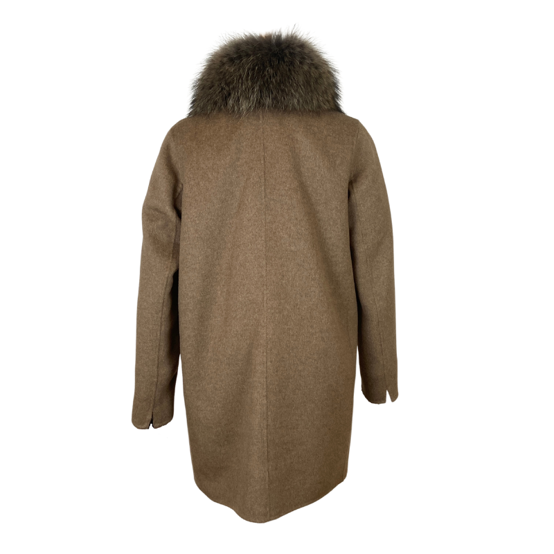 Manteau réversible femme Bella avec fourrure Maximilian