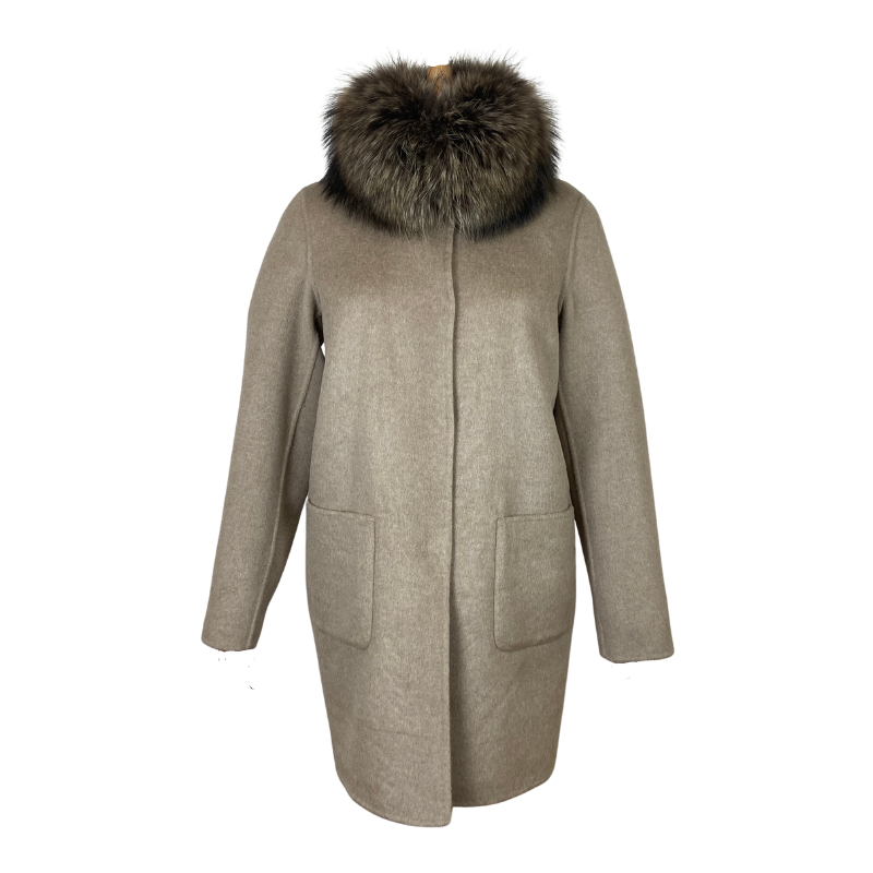 Manteau réversible femme Bella avec fourrure Maximilian