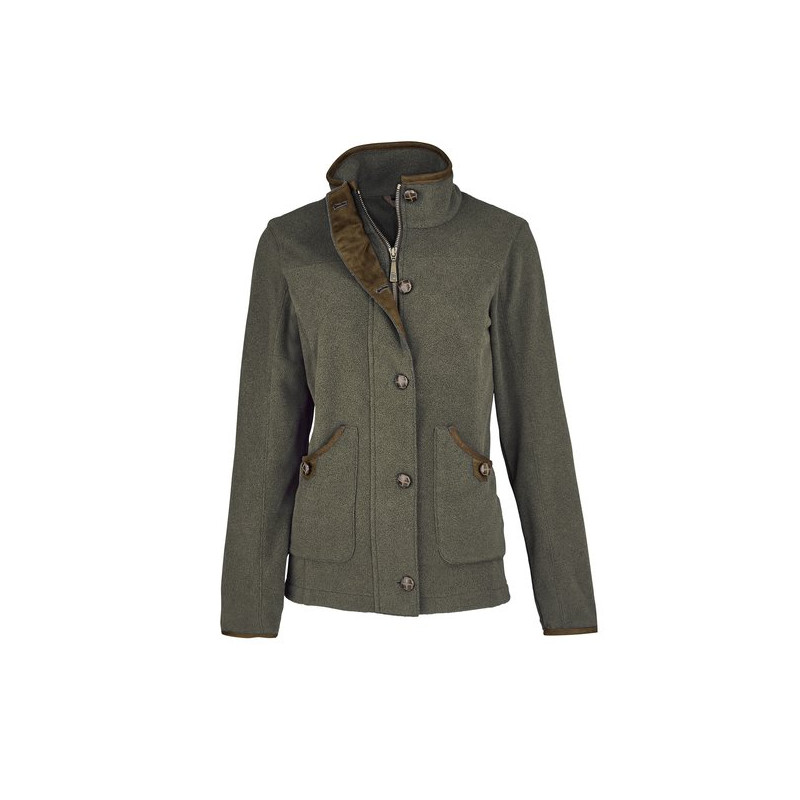 Veste Polaire Musto Femme - Crème, Taille 8, Fermeture éclair, Vintage, Outdoor