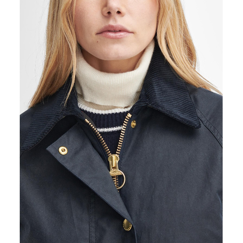 Veste Longue Huilée Beadnell Femme Barbour