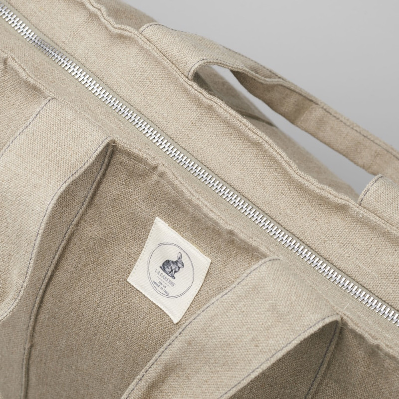 Sac cabas zippé en Lin La Garenne