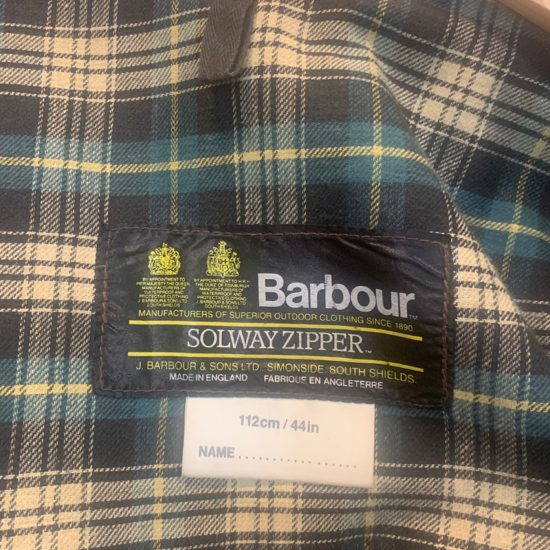 Veste Huilée Solway Zipper Barbour - XL - Rustic - Seconde Main