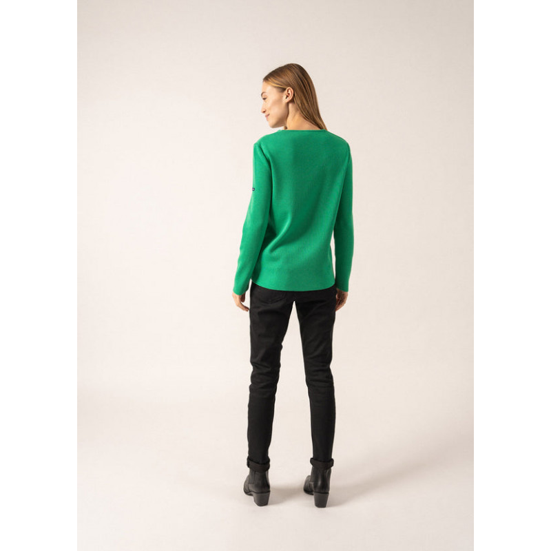 Pull Brehat col V femme Saint James