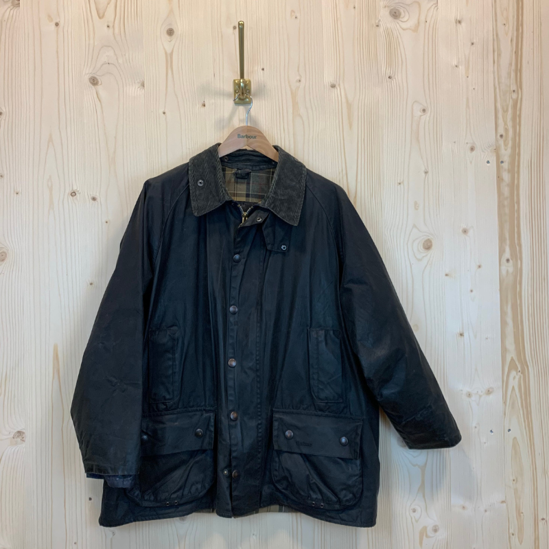 Veste Huilée Beaufort Barbour - 3XL - Navy - Seconde Main