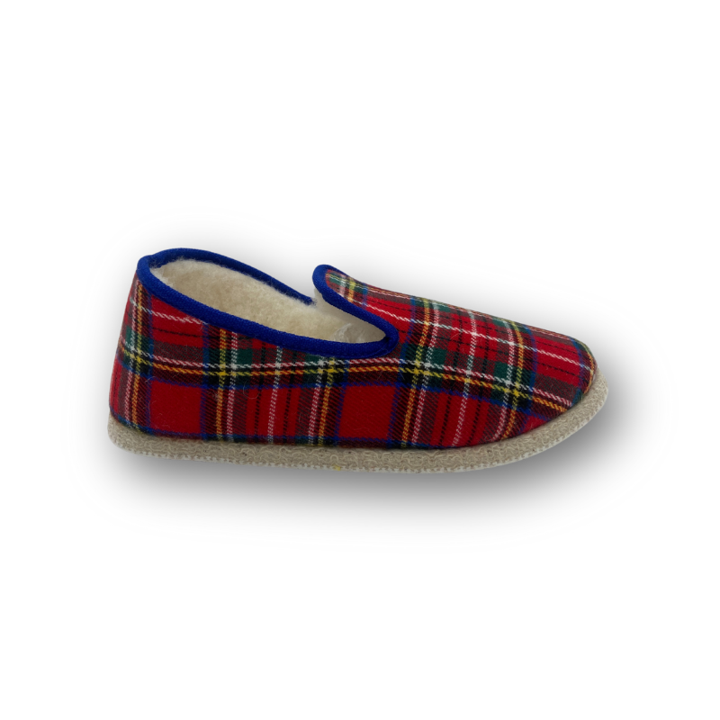 Clairoix Rondinaud geruite pantoffels