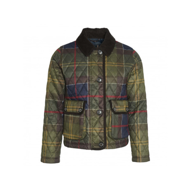 Veste matelassée Louden Tartan femme Barbour - Main Image