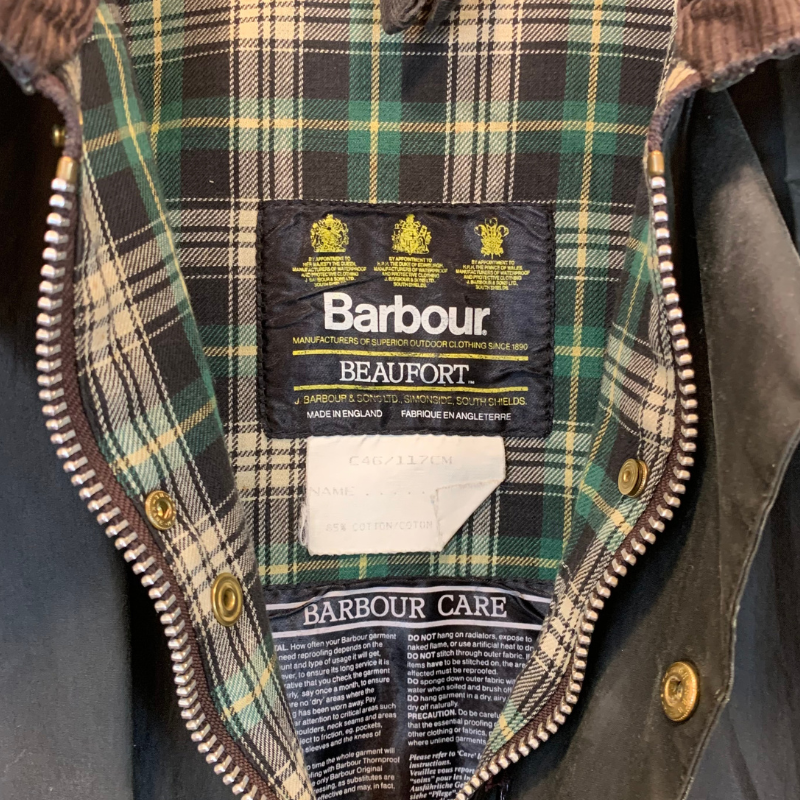 Veste Huilée Beaufort Barbour - XXL - Vert Sage - Seconde Main