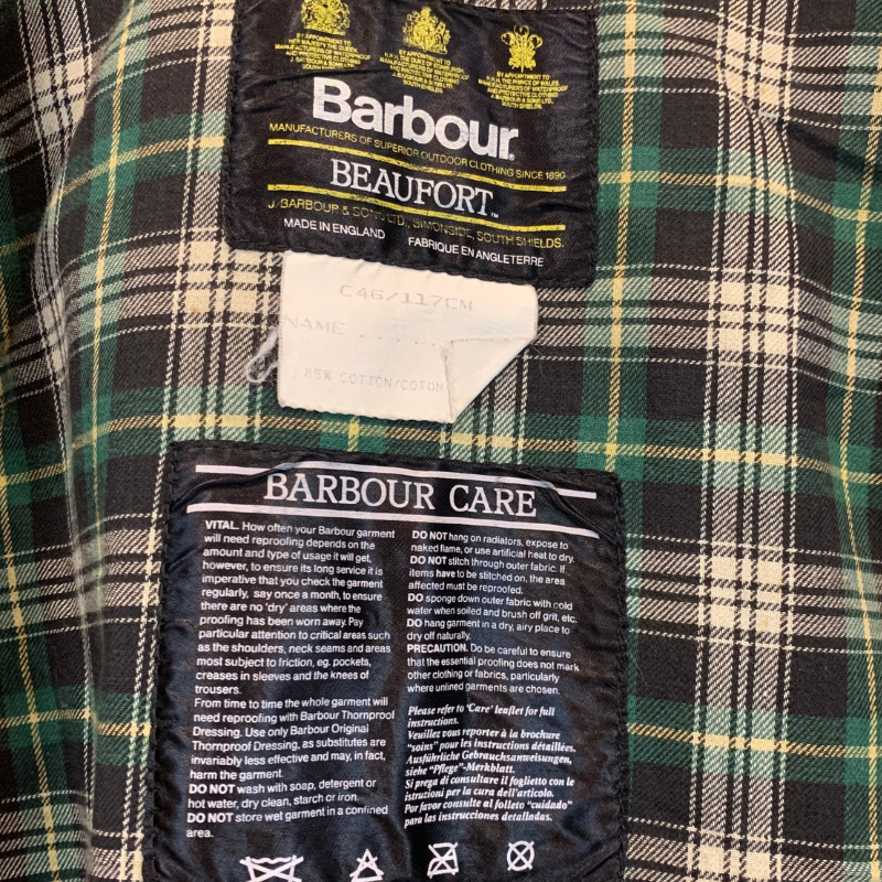Veste Huilée Beaufort Barbour - XXL - Vert Sage - Seconde Main