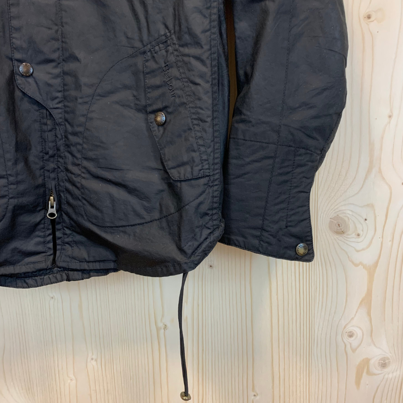 Veste Huilée Motorbike Barbour x To Ki To - S - Noir - Seconde Main