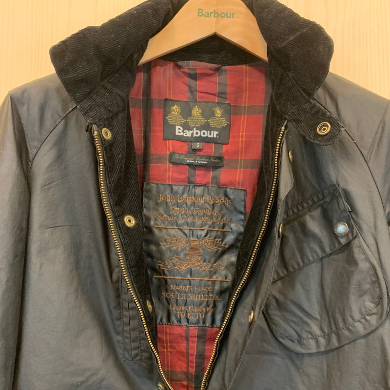 Veste Huilée Motorbike Barbour x To Ki To - S - Noir - Seconde Main