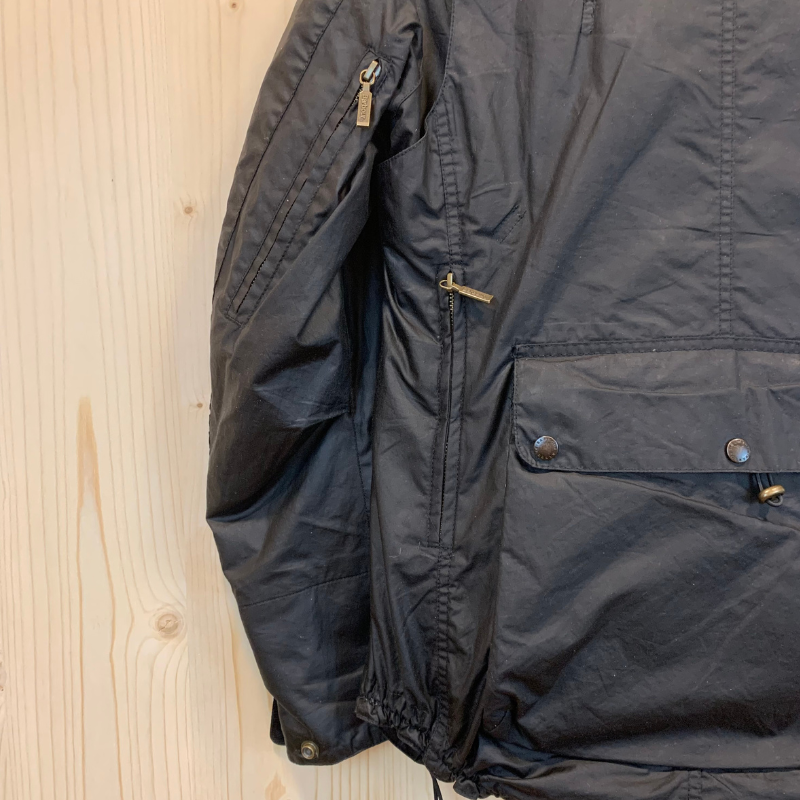 Veste Huilée Motorbike Barbour x To Ki To - S - Noir - Seconde Main