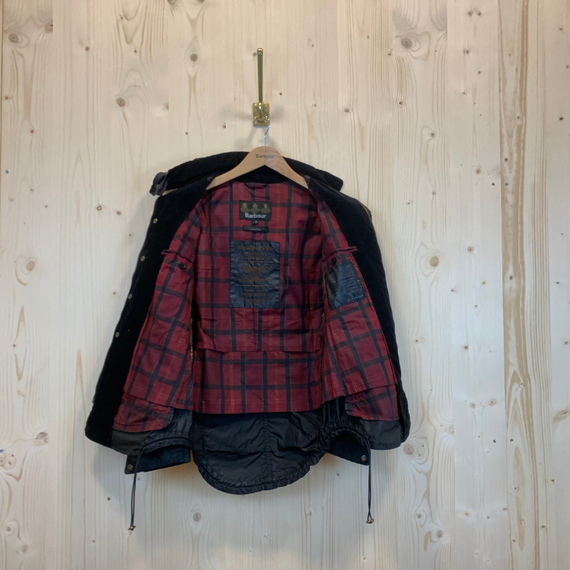 Veste Huilée Motorbike Barbour x To Ki To - S - Noir - Seconde Main