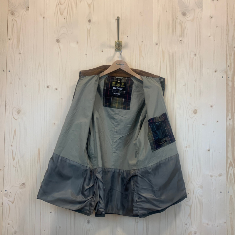 Veste Huilée Ashby Lightweight Barbour - L - Vert Olive - Seconde Main