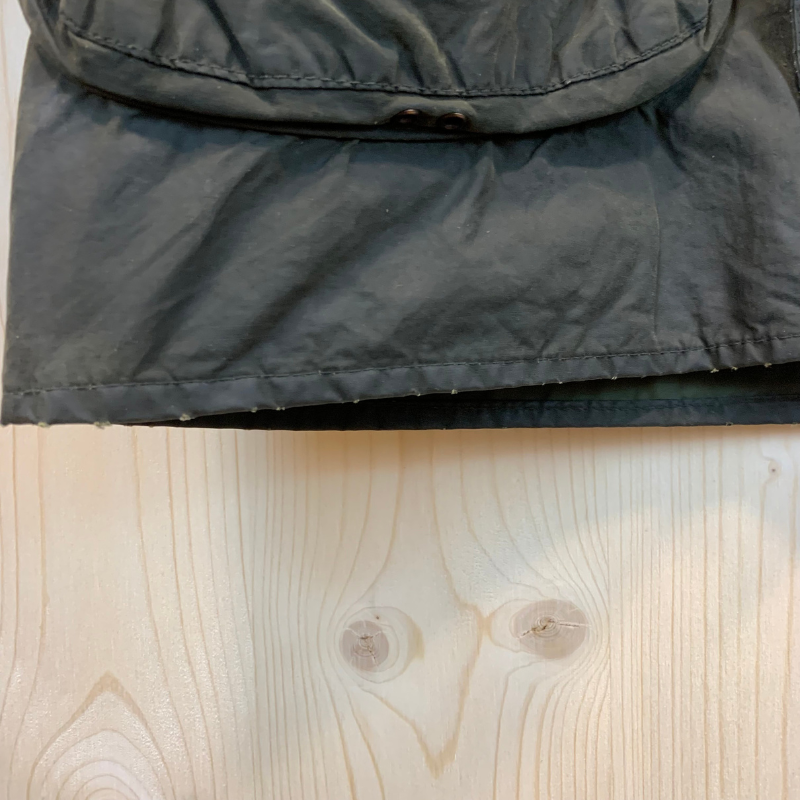 Veste Huilée Border Barbour - S - Vert Olive - Seconde Main