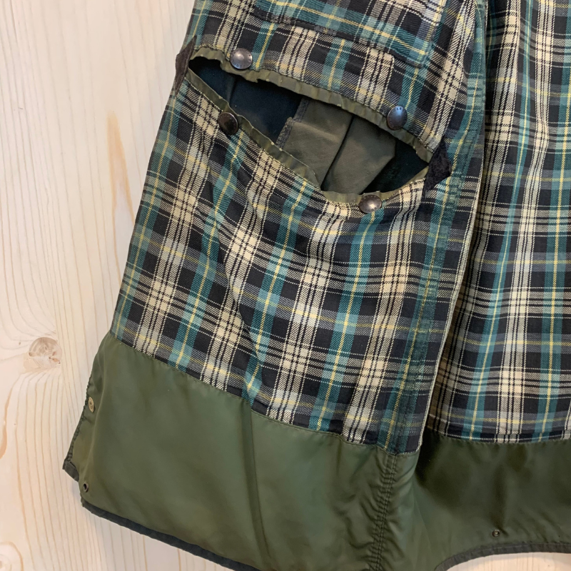Veste Huilée Border Barbour - S - Vert Olive - Seconde Main