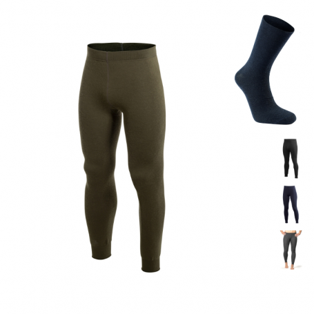 Caleçon Long Johns 200g Woolpower avec chaussettes offertes