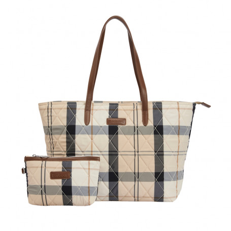 Sac matelassé Wetherham tartan Barbour