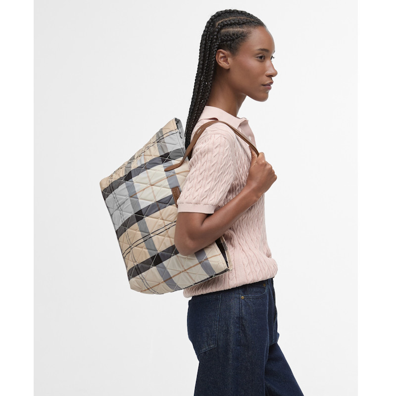 Sac matelasse Wetherham tartan Barbour