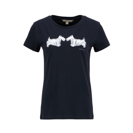 T-shirt Hooglanden Vrouwen Barbour