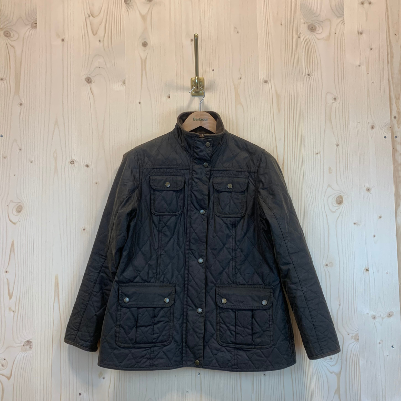 Barbour Vrouwen Gewatteerde Utility Jas - XL/XXL - Olijfgroen - Tweedehands