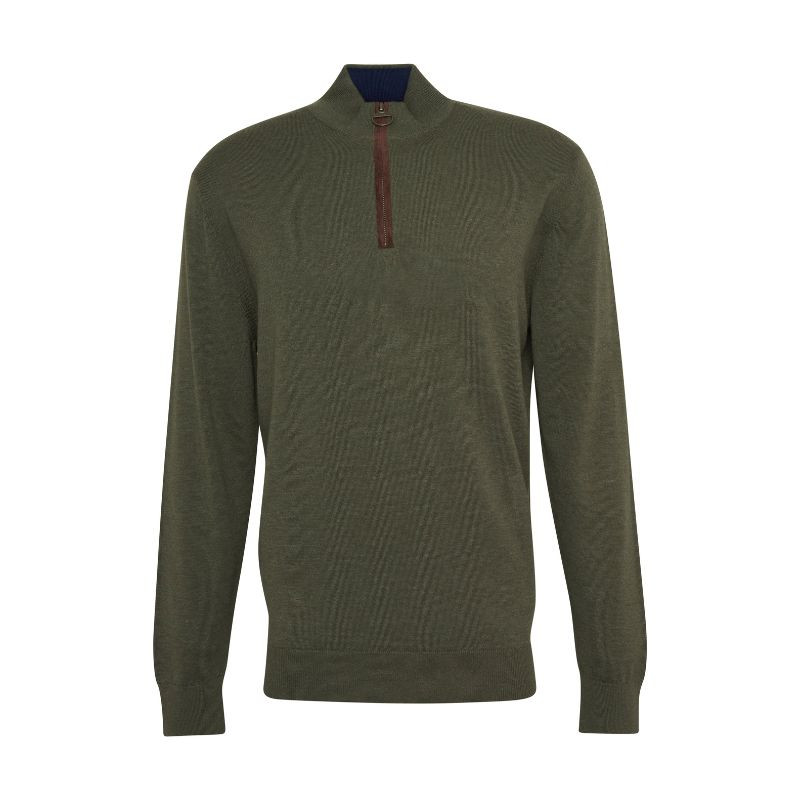 Pull Coll Zip Bayfield Barbour