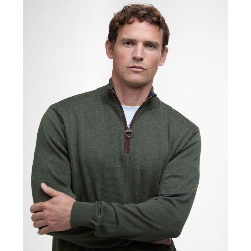 Pull Coll Zip Bayfield Barbour