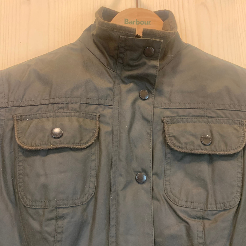 Veste Huilée SMU Utility Barbour Femme - M/L - Vert Olive - Seconde Main