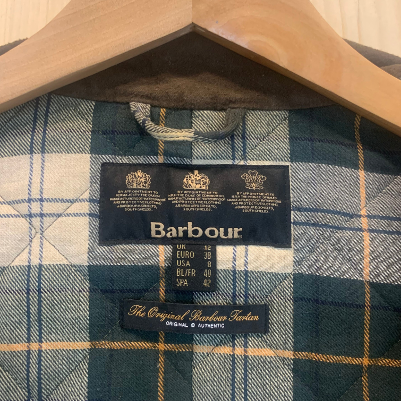 Veste Huilée SMU Utility Barbour Femme - M/L - Vert Olive - Seconde Main