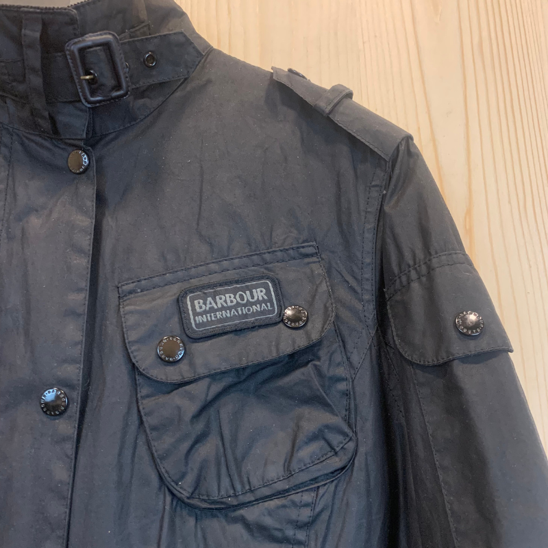 Veste Antique Union Barbour International Femme - L/XL - Noir - Seconde Main