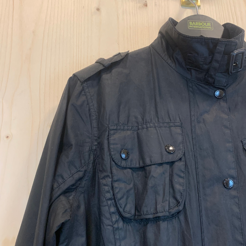 Veste Antique Union Barbour International Femme - L/XL - Noir - Seconde Main