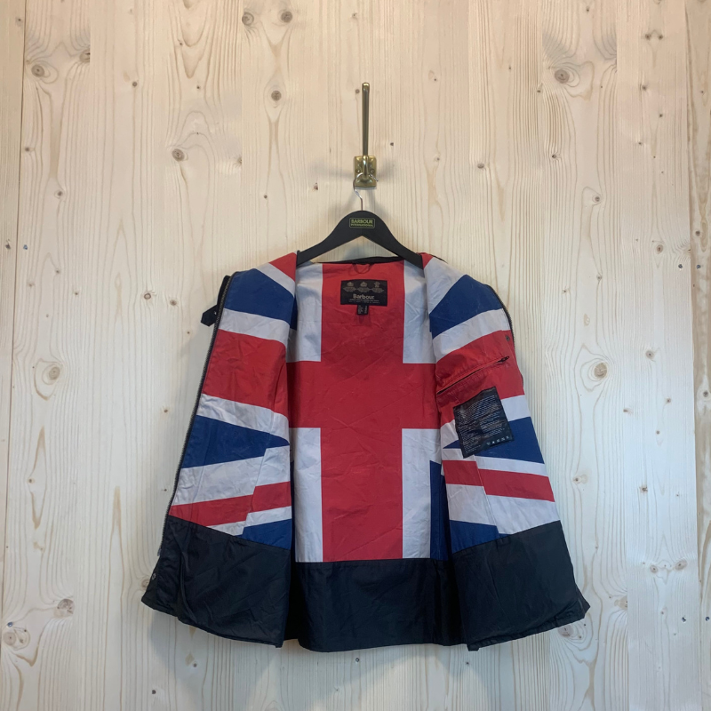 Veste Antique Union Barbour International Femme - L/XL - Noir - Seconde Main