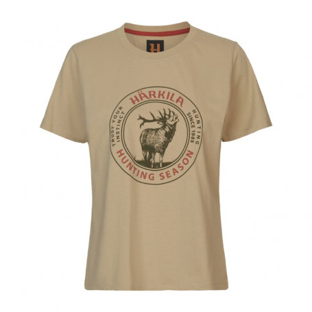 Härkila dames Stag Badge T-shirt