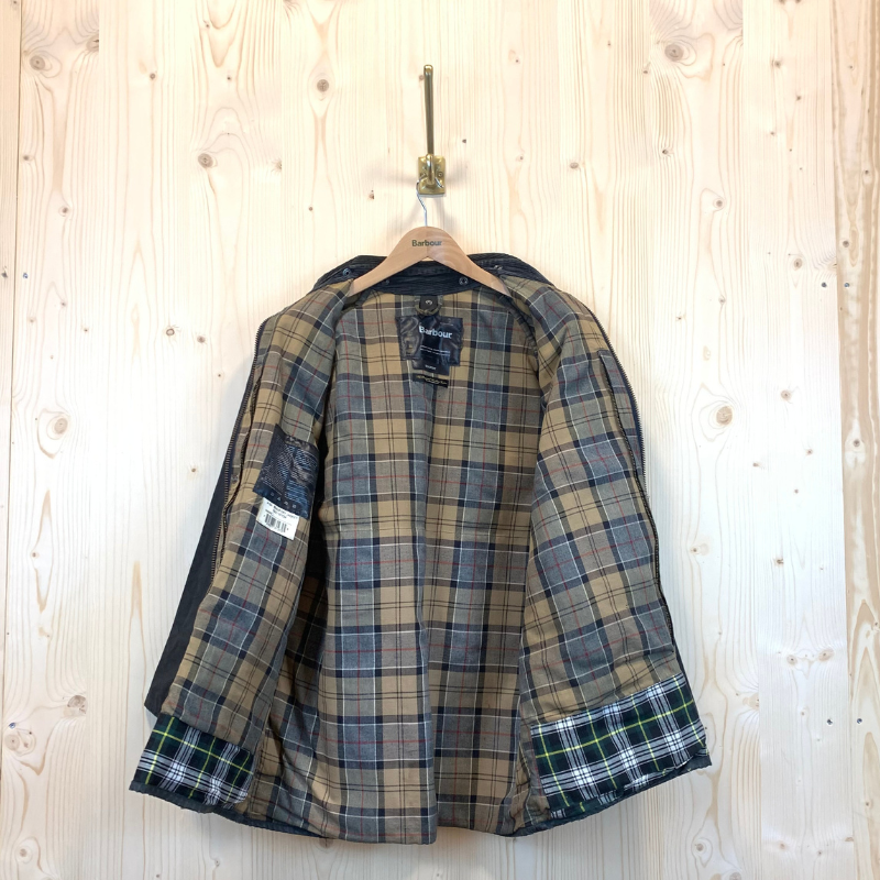 Veste Huilée Beaufort Barbour -  L - Navy - Seconde Main