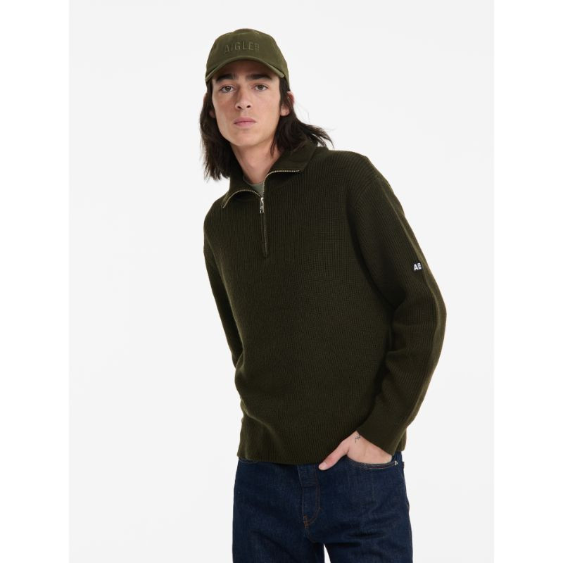 Pull Col Zip Aigle